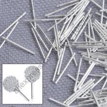 Bulk 1000PCS Pin Solid Real 925 Sterling Silver Jewelry Findings Fine Ear Stud Pin Posts Handmade Earring Designer Gift 2024 - buy cheap