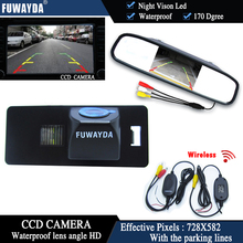 Fuwayda chip ccd sem fio câmera de visão traseira do carro para audi a1/a4 (b8)/a5 s5 q5 tt/vw passat r365d + 4.3 Polegada espelho retrovisor monitor 2024 - compre barato