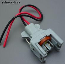 Shhworldsea 10 шт. 2-контактный разъем для автомобильного топливного инжектора, распылительная форсунка/заглушка для масляного распылителя, разъемы для электрической розетки автомобиля 2024 - купить недорого