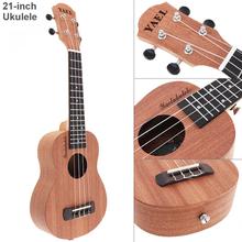 Распродажа 21 дюймов сопрано укулеле Сапеле древесины 15 Лада четыре строки Гавайские гитары музыкальный инструмент 2024 - купить недорого