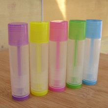 Bálsamo labial transparente de colores, botella de tubo de lápiz labial vacía de 5g DIY, 100 Uds. 2024 - compra barato