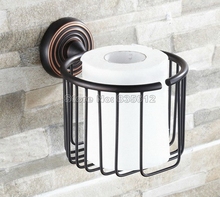 Black Oil Rubbed Bronze Wall Mounted Bathroom Toilet Paper Roll Holder Basket Wba118 2024 - buy cheap