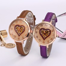 Women Fashion Color Strap Digital Dial Leather Band Quartz Analog Wrist Watches relogio masculino wall clock modern design 30 2024 - buy cheap