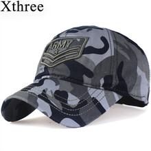 Xthree camouflage baseball cap Letter army snapback Hat for men Cap gorra casquette dad hat Wholesale 2024 - buy cheap