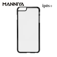 MANNIYA 2D Sublimation Blank Plastic Case for iphone 6s plus with Aluminum Inserts Free and tape Shipping! 100pcs/lot 2024 - buy cheap
