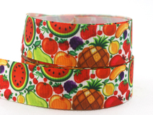 [IuBuFiGo] New 7/8"(22mm) Fruit Ribbon With Watermelon Apple Pearl Pineapple Tomato Grosgrain Printed Tape 50 yards/roll 2024 - buy cheap