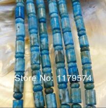 Hot Beautiful New Charming 6X9MM Lace Stone Round With Blue Colorful Loose Beads Accessory Parts For Necklace Bracelet 15"WJ396 2024 - buy cheap