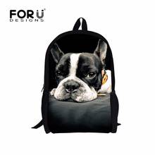FORUDESIGNS/Детский рюкзак для мальчиков, 3D рюкзак с животными из зоопарка для школьников, детские рюкзаки с принтом собаки, кошки, динозавра для подростков 2024 - купить недорого