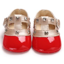 Anti-slip Newborn Baby Girl Bling Crib Pram Shoes Bow Soft Sole Cute Princess Leather Shoes Baby Girls 0-18M 2024 - buy cheap