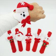 2pcs Christmas Patting Circle Bracelet Watch Xmas Children Gift Santa Claus Snowman Deer New Year Party Toy Wrist Decoration 2024 - buy cheap