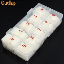 OutTop Love Beauty Female  500pcs/Box Artificial Nail Tip Natural Color Full Cover French False Acrylic Nail Art Tips May30 2024 - buy cheap