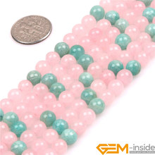 6mm Natural Rose Quartzs & Amazonite Stone Beads DIY Beads For Jewelry Making Beads Strand 15" Free Shipping Wholesale ! 2024 - buy cheap