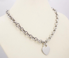 Hot sale Fashion jewelry classical Heart pendant necklace 316l Stainless Steel Punk Style Link Chain Necklace 2024 - buy cheap