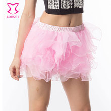 Summer Style Burlesque Petticoats Tutu Skirt Lolita Layered Skirts Womens Underskirt Sexy Club Dancewear 2024 - buy cheap