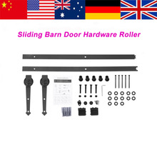 6FT Sliding Barn Door Hardware Roller Track Rail Kit Set Sliding Roller for Cabinet Schuifdeur Hardware Roller Track Rail Kit 2024 - buy cheap