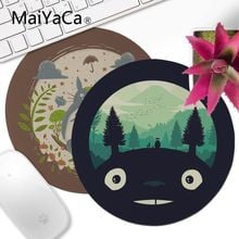 MaiYaCa Simple design totoro Small Round Mouse pad PC Computer mat anime Anti-Slip Laptop PC Mice Pad Mat gaming Mouse pad 2024 - buy cheap