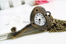 New antique Elegant and charming  key Quartz classic women Pocket watch necklace 2024 - buy cheap