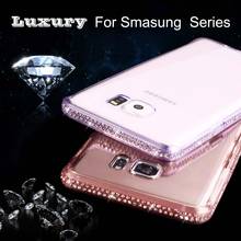 Luxury Transparent Soft TPU Cases For Samsung Galaxy A3 A5 A7 2017 J5 J7 2016 S6 S7 edge S8 Plus Case Bling Diamond Cover Fundas 2024 - buy cheap