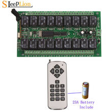 Sleeplion	18CH 12V Wireless Remote Switch Relay 433Mhz/315MHz Wireless Digital Remote Control Switch 12V 18CH Relay Module 2024 - buy cheap