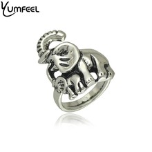 Yumfeel Animal Shaped Jewelry Vintage Boho Rings Elephant Rings  Antique Tibetan Silver Plated Elephant Mum & Baby Rings 2024 - buy cheap