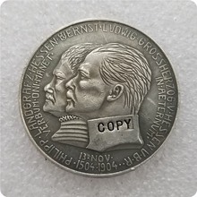 1904 Alemania 5 Mark Ernst Ludiwg moneda de plata copia monedas conmemorativas-réplica de monedas medallas monedas coleccionables 2024 - compra barato