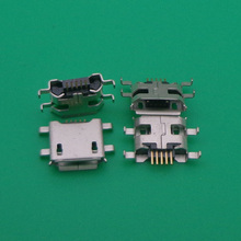 Free shipping 50pcs/lot 4 feet 5P SMD Micro USB Connector V8 Port Socket jack for mobile phone ect 2024 - buy cheap