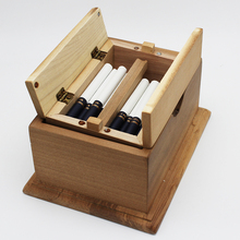 Wood Cigarette Box Cigarette Case For 20 Cigarettes Lift Up Automatic Desktop Cigar Box Storage Desk Decrection Cigarette Box 2024 - buy cheap