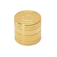 Gold Coin Shape Herb Crusher Mini 40mm Metal Zinc Alloy 50mm Smoking Accessories  Hand Muller  Pollen Spice Tobacco Grinder 2024 - buy cheap