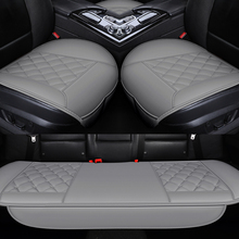 KKYSYELVA черный Универсальный чехол для автомобильного сиденья из искусственной кожи, защитный коврик для подушки, коврик для автомобильного сиденья, аксессуары для интерьера 2024 - купить недорого