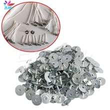 100/200Pcs Candle Wick Metal Sustainer Wick Tabs Silver For Candle Making Gift 2024 - buy cheap