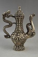 Dragão e totem nobre escultura em prata raro miao, grande pote de chá 2024 - compre barato