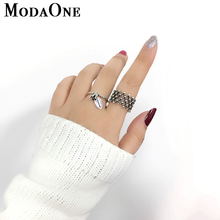 ModaOne 925 Sterling Silver Vintage Ring For Women Opening Thai Silver Finger Ring 2024 - buy cheap