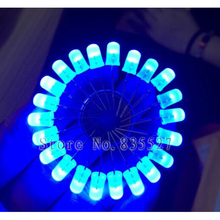 1000 PÇS/LOTE LED light-emitting diode 5 MM Rodada concha branca brilha névoa azul 2024 - compre barato