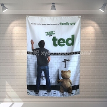 "TED Teddy Bear" Movie Banners Hanging Flag  Poster Wall Sticker Cafe Restaurant locomotive club Live Background Decoration 2024 - buy cheap