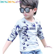 2019 Spring Boy Clothes T-shirt for Baby Kids Birds Design Tops Tshirt Autumn Long Sleeve Children Boys T-Shirt Cotton Tees 2024 - buy cheap