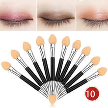 10Pcs Makeup brushes Double-end Eye Shadow Eyeliner Brush Sponge Applicator Tool Professional   Cosmetics 2024 - buy cheap