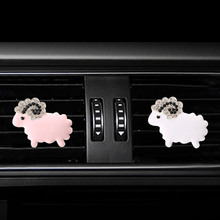 Inlay Water drill sheep car air freshener perfume bottle diffuser   in the car auto Air conditioner outlet vent air Perfume clip 2024 - buy cheap