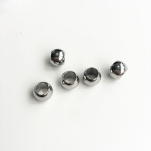 6*8MM 100Pcs Stainless Steel Big Hole Beads Jewelry Findings & Accessories 2024 - buy cheap