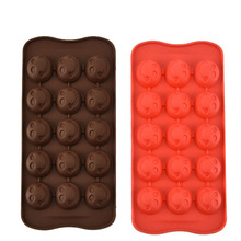 15 Holes Smiley Face Silicone Chocolate Mold Non-toxic Candy Bar Fondant Molds Creative Soap Form Cake Decorating Tools 2024 - buy cheap