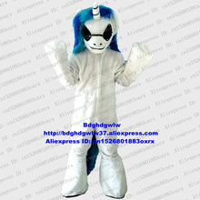 Branco meu pequeno pônei unimon unicórnio ainkhuern único ângulo cavalo mascote traje personagem comédia desempenho cerimônia zx656 2024 - compre barato