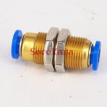 Fit Tube O/D 6mm Pneumatic Bulkhead Push In Connector Union Quick Release Air Fitting Plumbing 2024 - buy cheap