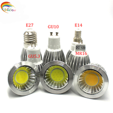 Lâmpada led lâmpada de alta potência 12 v 85-265 v lâmpada de alta potência e27 e14 gu10 mr16 luzes led cob spotlight pode ser escurecido 9w 12w 15w 2024 - compre barato