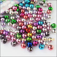 45Pcs Mixed Plastic Acrylic UV Smooth Round Ball Charms Spacer Beads 8mm 2024 - buy cheap