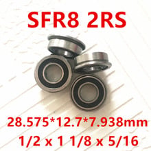 Thrust Bearing Rolamentos Free Shipping 10 Pcs Sfr8-2rs Flange Bearings 1/2 X 1 1/8 5/16 Rubber Sealed Flanged Ball Sfr8 2rs 2024 - buy cheap