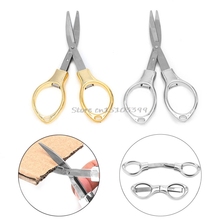 Mini Stainless Steel + ABS Folding Scissors Keychain Fishing Scissor Cutter Camping Tool G08 Whosale&DropShip 2024 - buy cheap