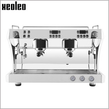 Xeoleo-cafetera expreso semiautomática de acero inoxidable, máquina de café italiana con doble bomba, 15bar y 4900W 2024 - compra barato