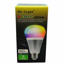 10 шт., светодиодный светильник E27 9 Вт, RGB CCT, FUT012, Wi-Fi, 2,4G, беспроводной, RGB + цветная температура, диммируемая, 2 в 1, оптовая продажа 2024 - купить недорого