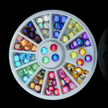 Exibição de unhas falsas em cores mistas, 22 tipos, leque preto, acrílico, arte em unhas, prática de manicure, gel uv, ferramenta de manicure, #09 2024 - compre barato