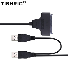 TISHRIC Original SATA to USB 2.0 To 7 15 22pin Cable Adapter External USB Power for 2.5'' SATA SSD HDD Hard Disk Drive Converter 2024 - buy cheap