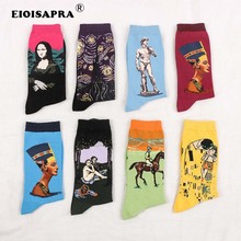 EIOISAPRA-Calcetines estilo Harajuku para hombre y Mujer, medias con estampado 3D de arte, pinturas famosas, divertidos, Van Gogh 2024 - compra barato